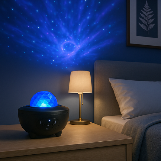 LED Galaxy Projector Light – Star & Nebula Night Lamp