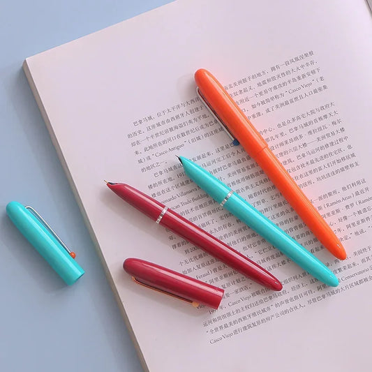 Original KACO Retro Fountain Pen EF 0.38mm Hooded Nib Student Pupils Grde Calligraphy Girls-specific Macaron School Supplies