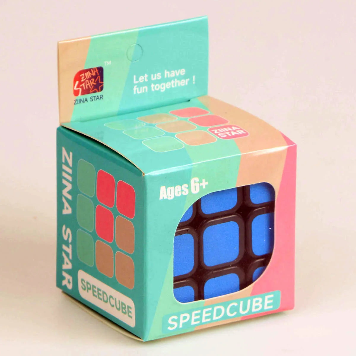 3x3x3 3D fun stress relief brain boosting puzzle professional smooth speed game color blocking children's toy gift