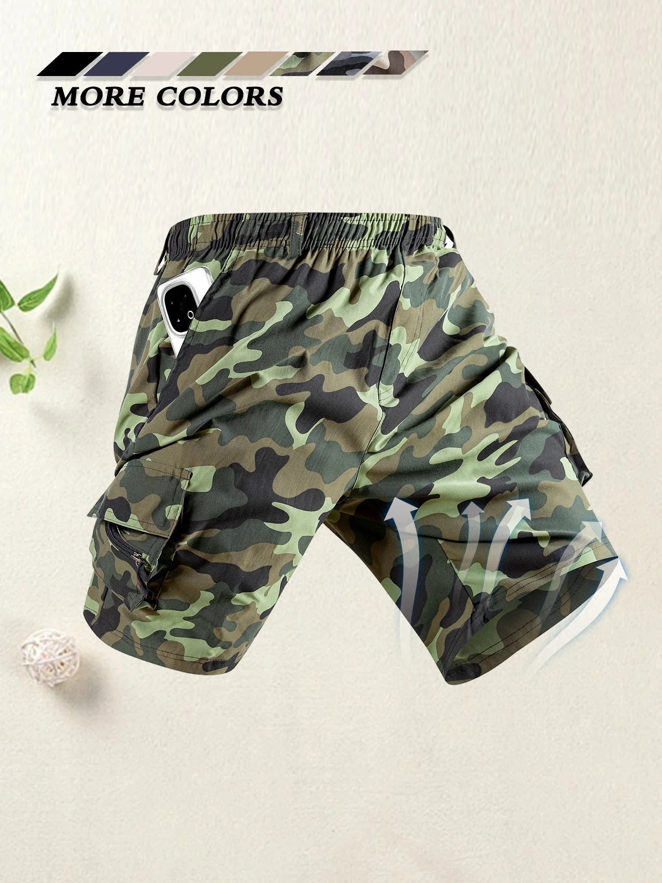 Men's Cargo Shorts Multi Pocket Casual Sports Summer Bermuda Shorts Loose Outdoor Travel Comfortable Durable Men Short Pants