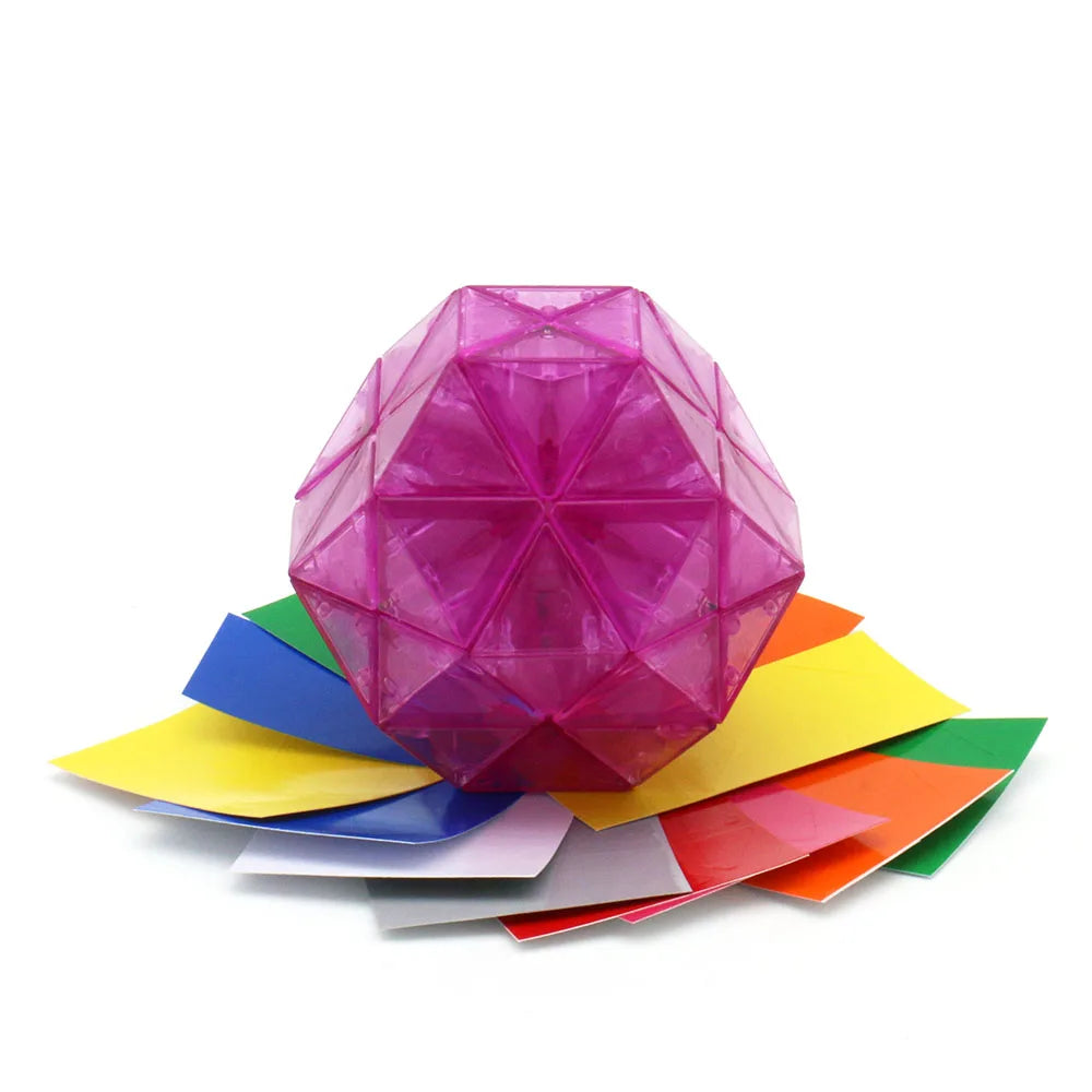DaYan Gem Cube 10 X Twisty Puzzle Black Original Plastic Ice Purple Body Limited Version Dodecahedron Magic Intelligence Toy