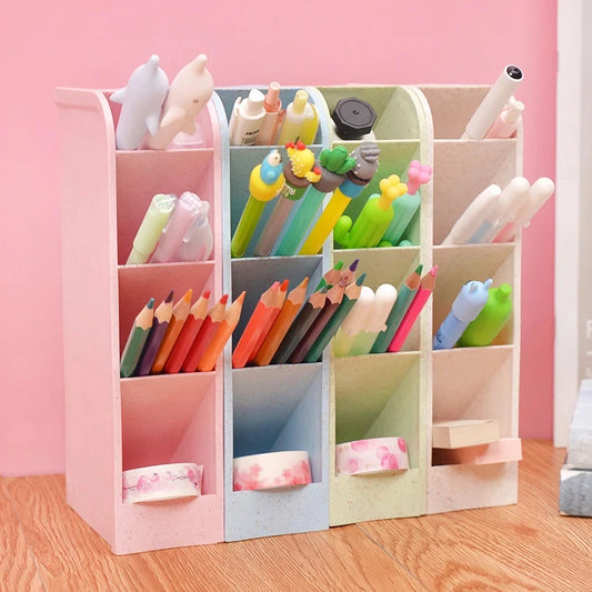 1pc Multi-Layer Pen Holder & Cosmetic Brush Storage Holder - Perfect for Office & School Supplies