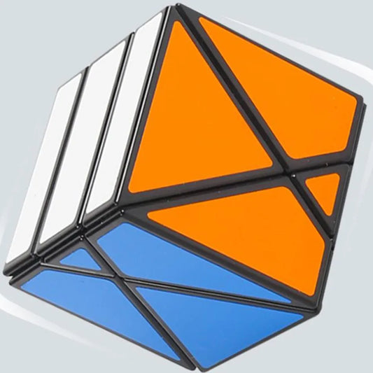 LanLan Vertical and Horizontal Magic Cube XY Education Speed Cube Skew Deformation Four Axis Oblique Rotation Puzzle Cubo Magico