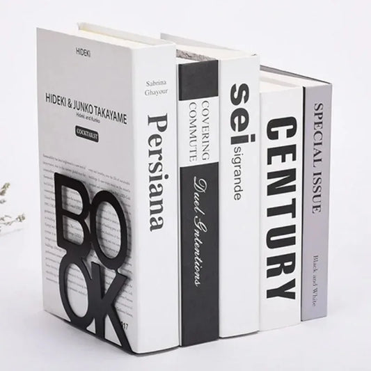 1pc Iron Bookends Book Stand Support for Home Office and Library Non Slip Rack Shelf Holder School Stationery Accessories