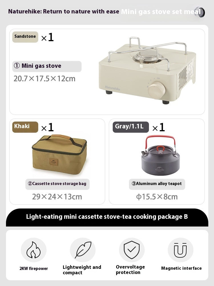 Mini Portable Gas Stove Outdoor Camping Cookware Stove Portable