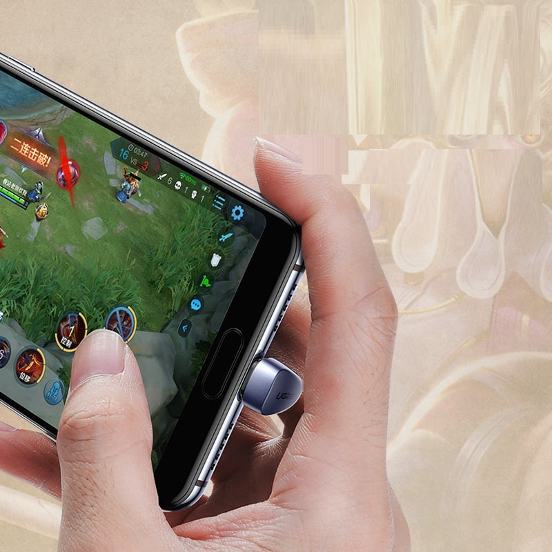 Lvlian USB Type-C Cable 5a Elbow U-shaped Braided Charging Long Cable