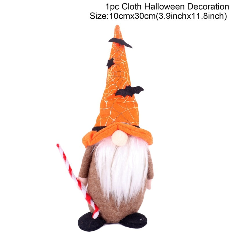 Halloween Dwarf Doll Ghost Festival Goblin Rudolph Faceless Dolls Holiday Ornaments Window Decorations