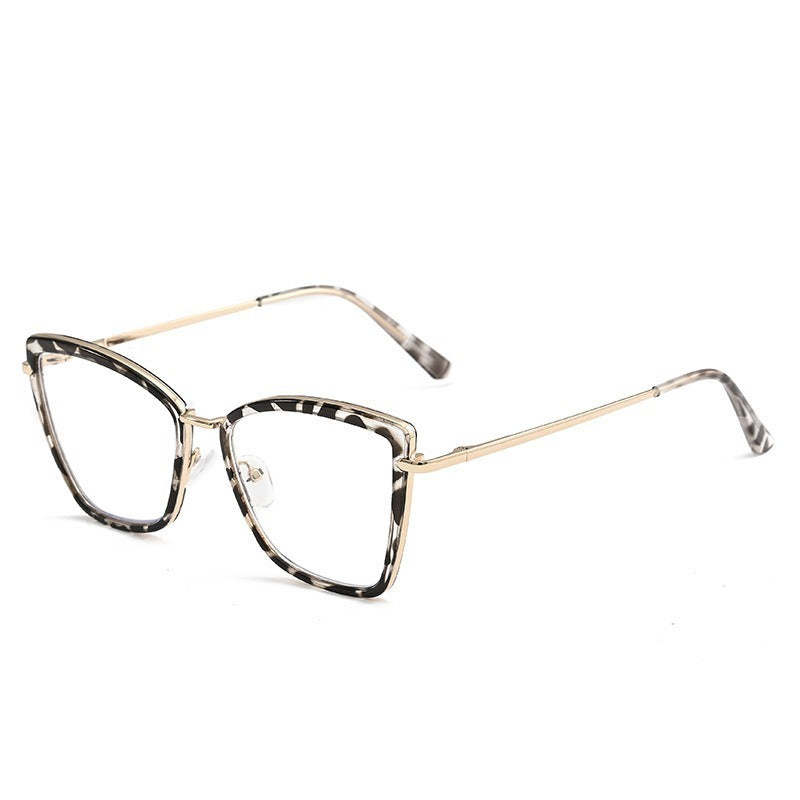Cat Eye Photochromic Anti Blue-Ray Plain Glasses Fashion