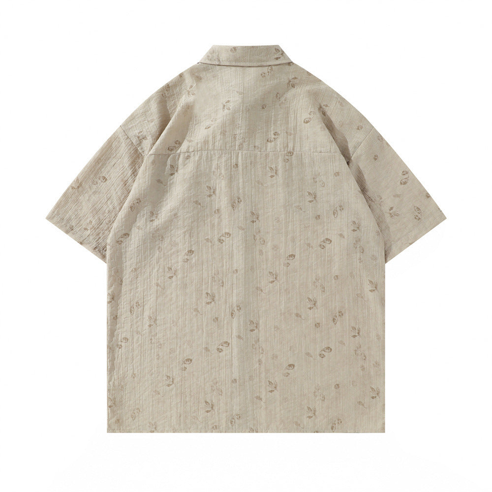 Fashion Personalized Floral Shirt Summer Men