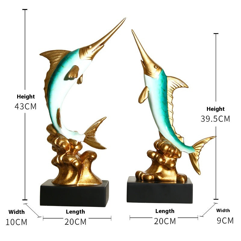 European Swordfish Decoration Creative Decorative Crafts