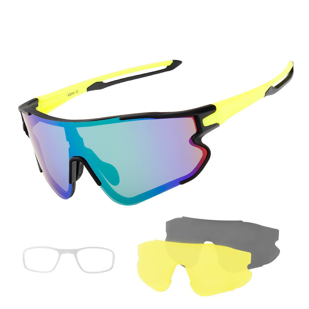 New Outdoor Cycling Glasses Interchangeable Lens Set UV Protection