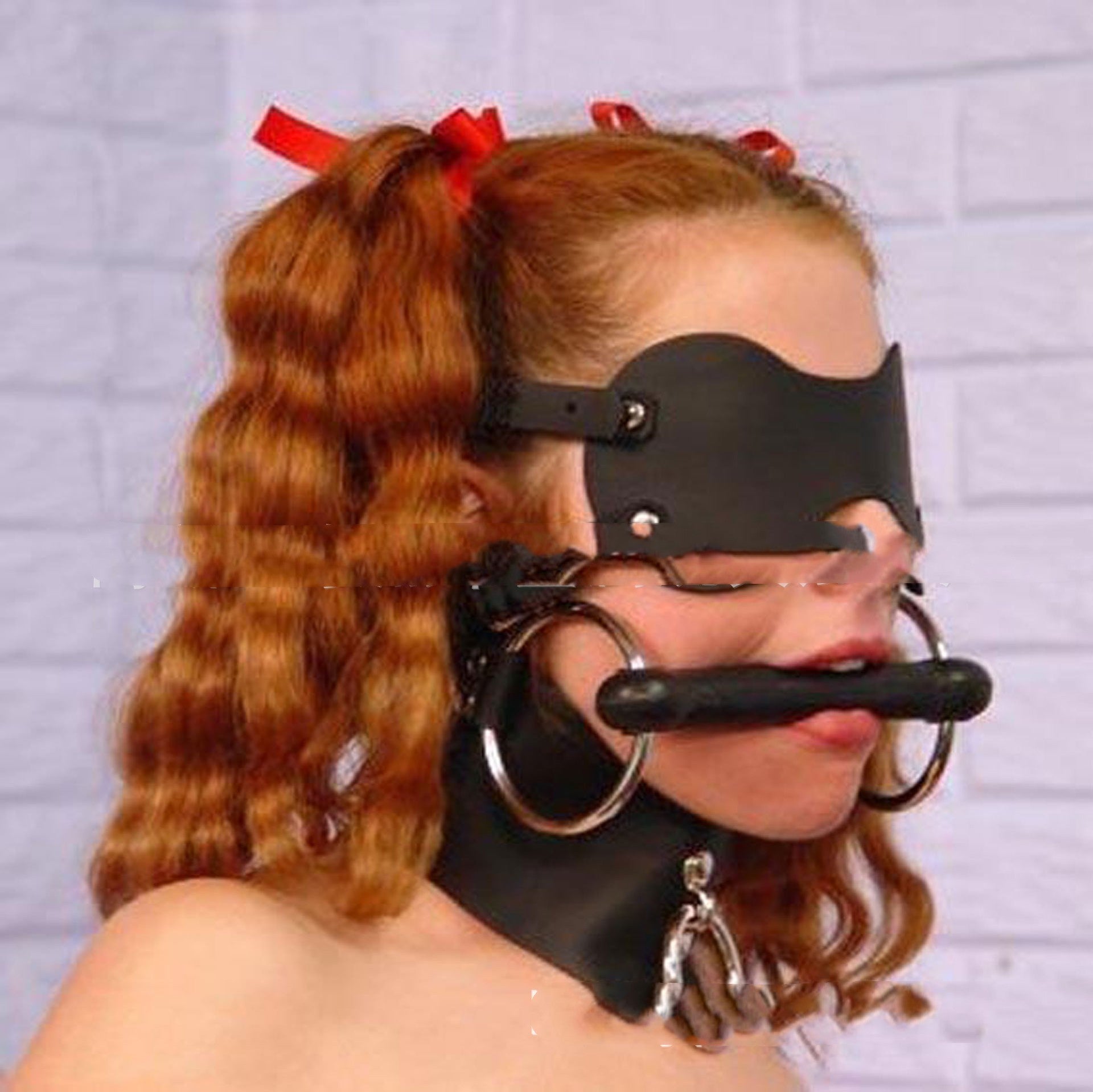 Rubber Mouth Stopper Eye Mask