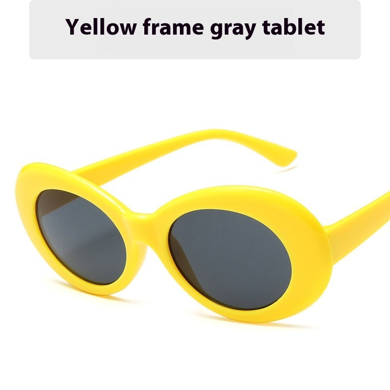 Women's Fashion New Vintage Round Frame Sunglasses