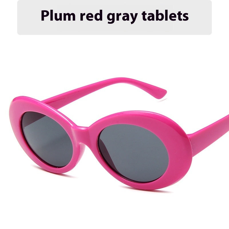 Women's Fashion New Vintage Round Frame Sunglasses