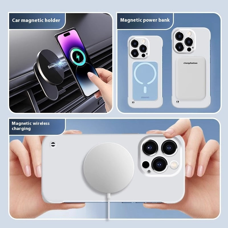Frameless Ip13PR0 Strong Magnetic Phone Case