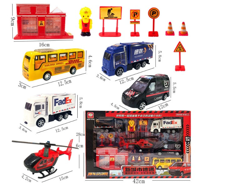 Children's toy engineering truck