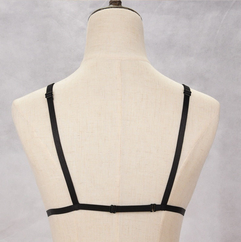 Ladies fashion harness strap bra
