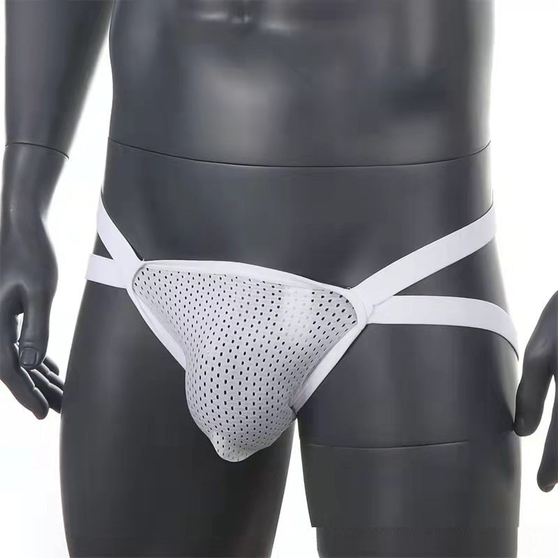Mesh Breathable Crotch Slippery Feel Stretchy Men's Underwear