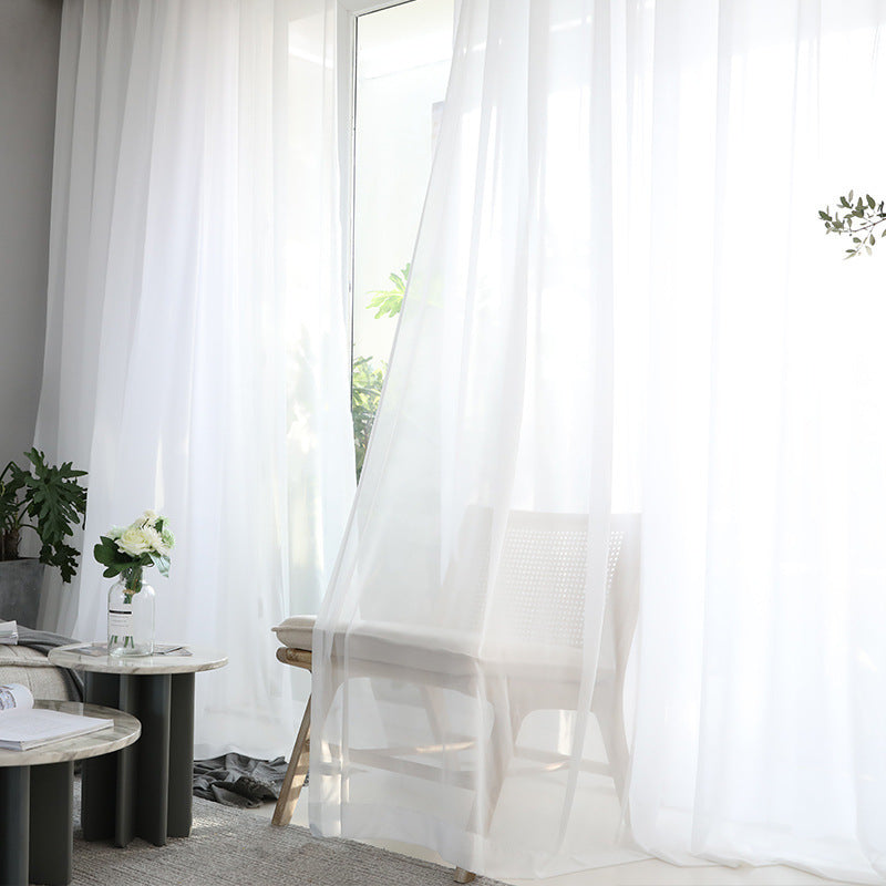 White Gauze Curtain Finished Product