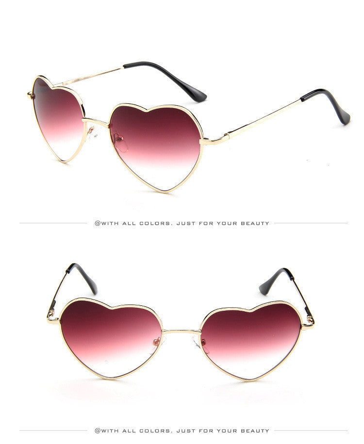 New Style Peach Heart Sunglasses Fashion Sunglasses
