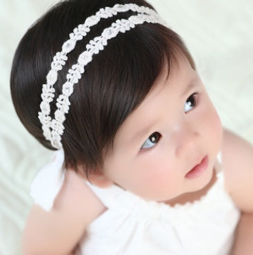 Angel Neitiri new children Hair Lace Bow Headband baby baby headdress flower