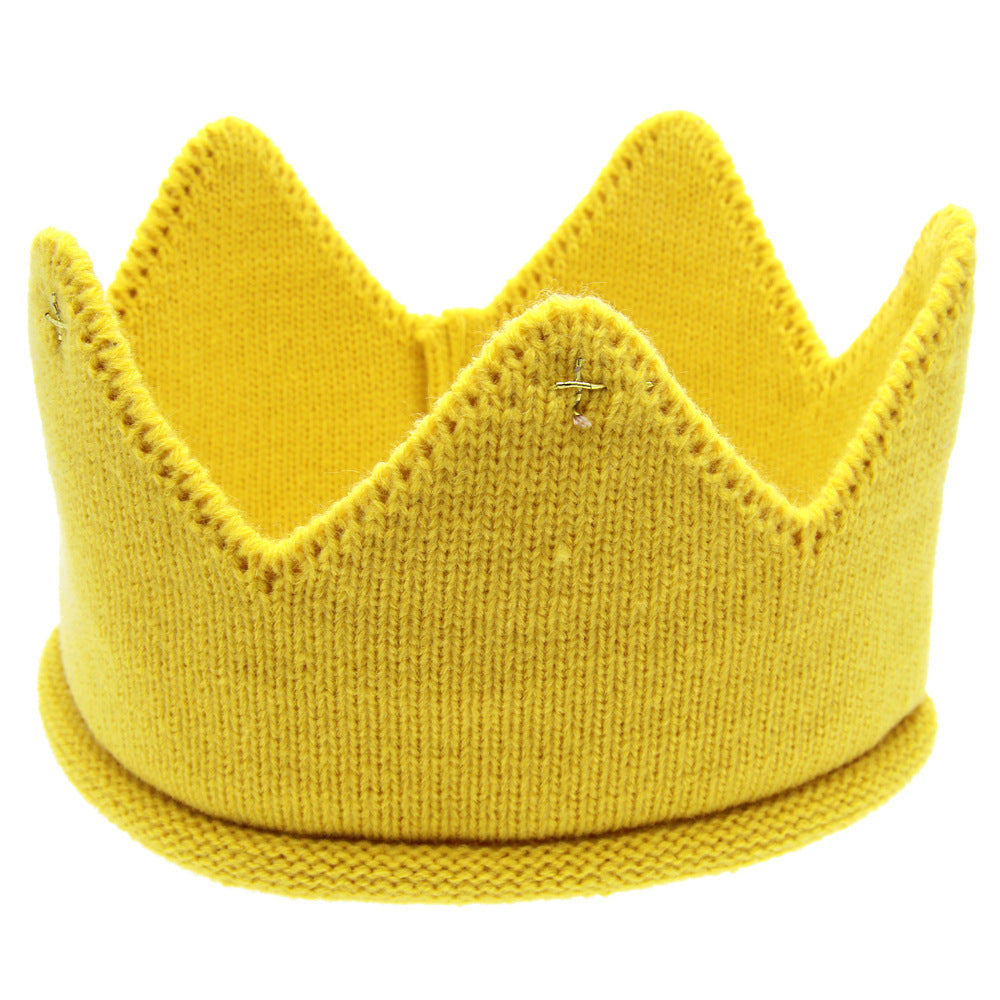Knitted Crown Baby Headband For Children