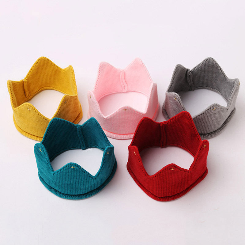 Knitted Crown Baby Headband For Children