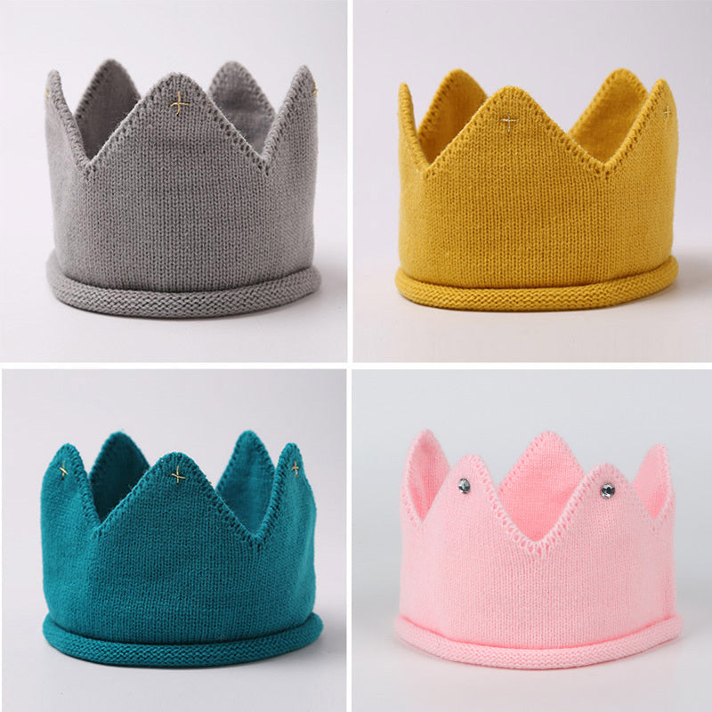 Knitted Crown Baby Headband For Children