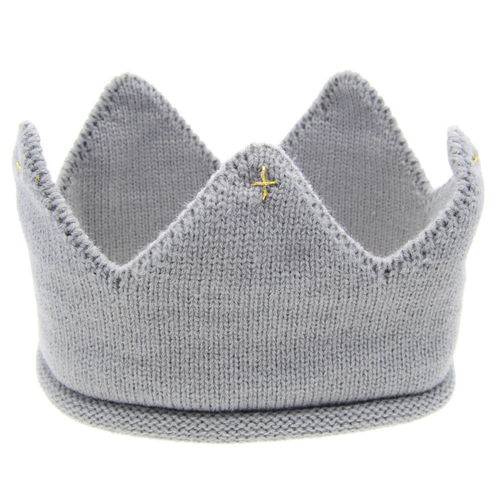 Knitted Crown Baby Headband For Children