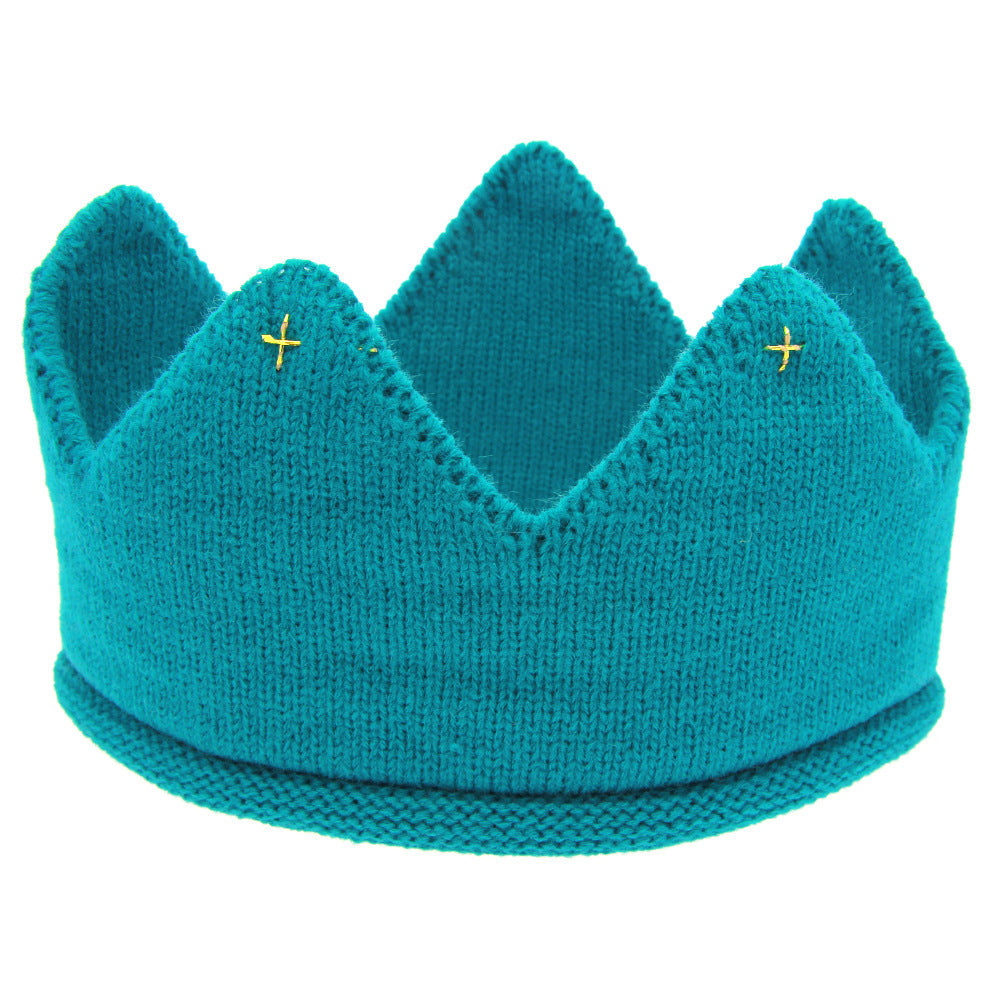 Knitted Crown Baby Headband For Children