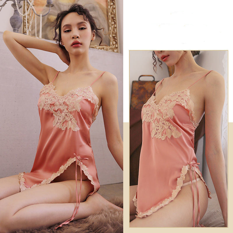 Pajamas Free Night Skirt Suit Small Chest Show