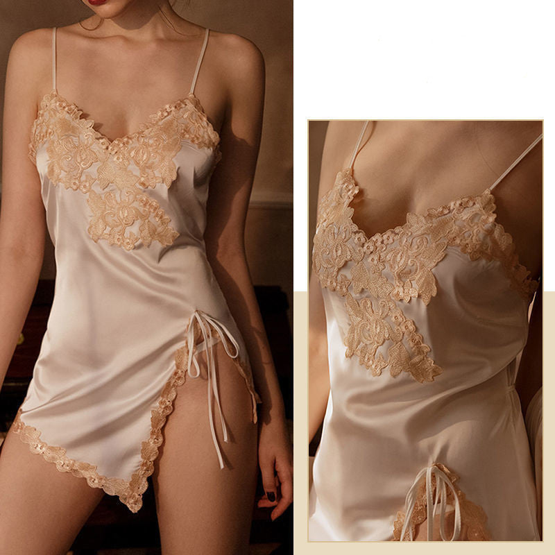 Pajamas Free Night Skirt Suit Small Chest Show