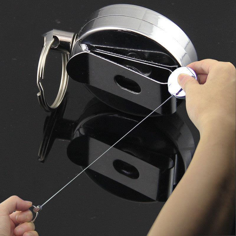 AC Adapter Outdoor Stainless Steel Telescopic Buckle Hanging Scissors Hemostatic Forceps Decoupling Small Fishing Gear