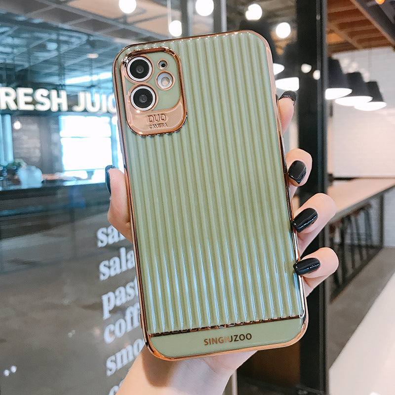 Compatible with Apple, Electroplating Suitcase IPhone Soft Shell For Men And Women