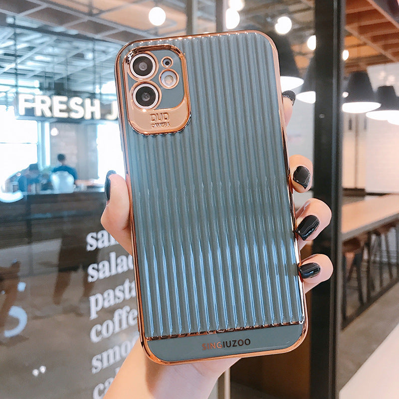 Compatible with Apple, Electroplating Suitcase IPhone Soft Shell For Men And Women