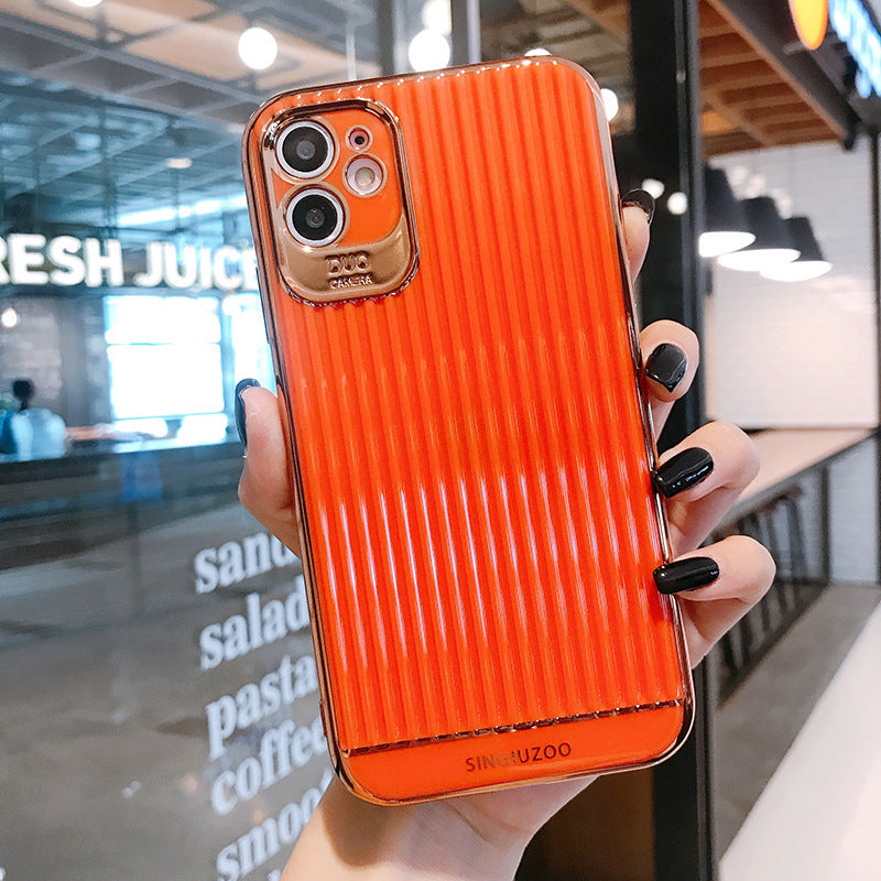 Compatible with Apple, Electroplating Suitcase IPhone Soft Shell For Men And Women