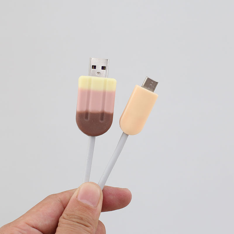 Ice Cream Mobile Phone Data Cable Protective Cover
