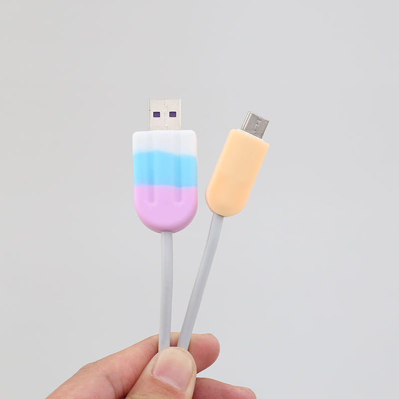 Ice Cream Mobile Phone Data Cable Protective Cover