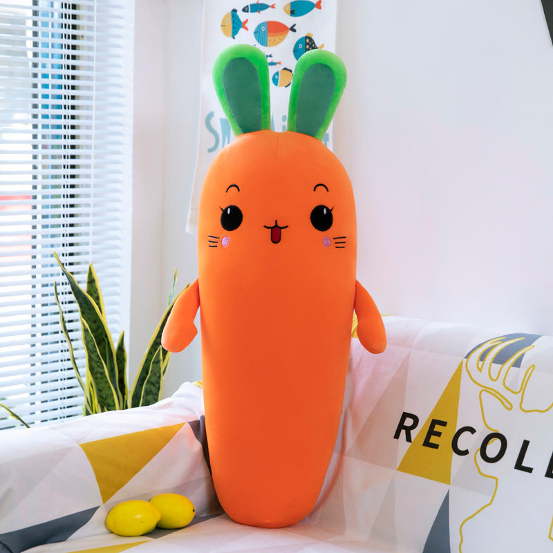 Cartoon Plant Smile Carrot Plush Toy Simulation Vegetable Carrot Pillow Dolls Stuffed Soft Toys For
