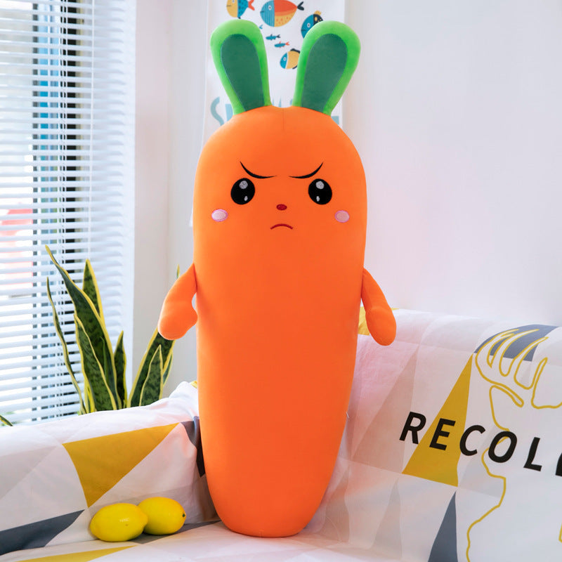 Cartoon Plant Smile Carrot Plush Toy Simulation Vegetable Carrot Pillow Dolls Stuffed Soft Toys For