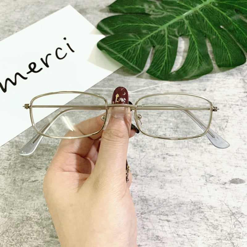 Small Square Metal Retro Sunglasses