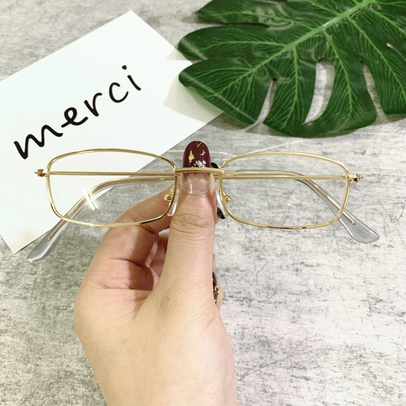 Small Square Metal Retro Sunglasses
