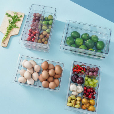 Drawable Storage Refrigerator Partition Drawer Storage Box