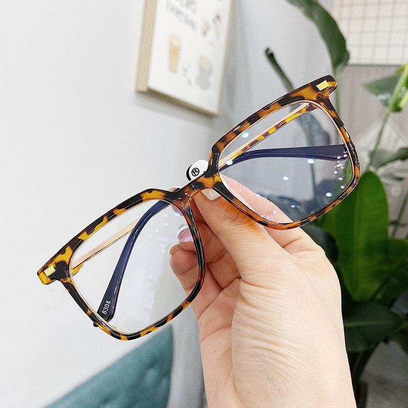 Plain Glasses, Square Glasses Frame, All-match Myopia Glasses Frame