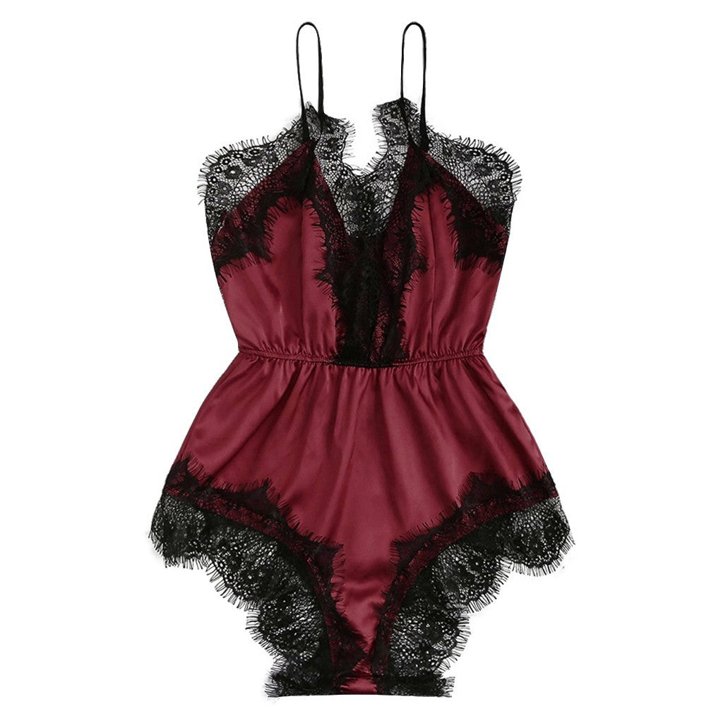 Imitation Silk Home Service Ladies Underwear Nightdress