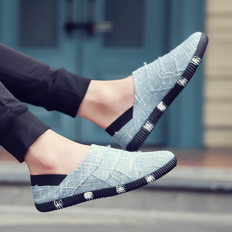 Spring And Summer Linen Canvas Shoes Men Korean Trend Casual Shoes Men