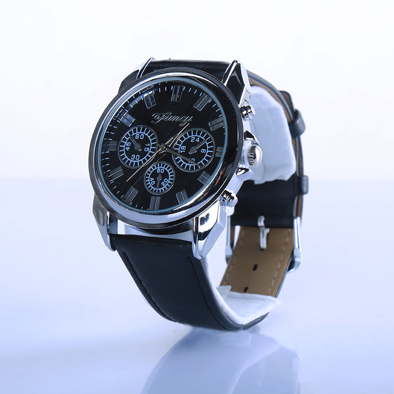 Men's belt glasses watch set