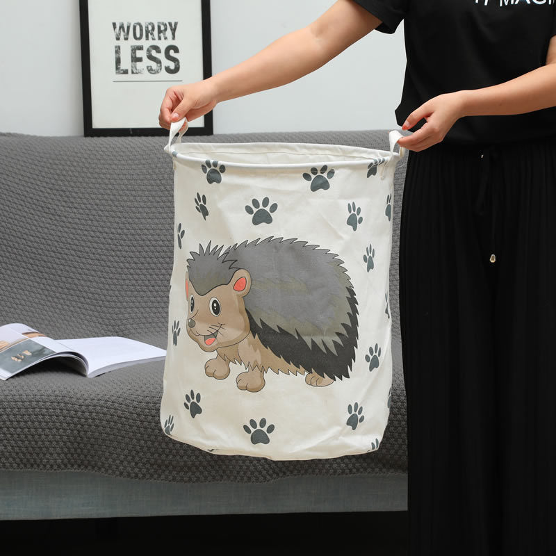 Large cartoon foldable Laundry Storage Basket Clothes Storage Bag Dirty Clothes Basket Kid Toy Organizer Sundries Storage Barrel