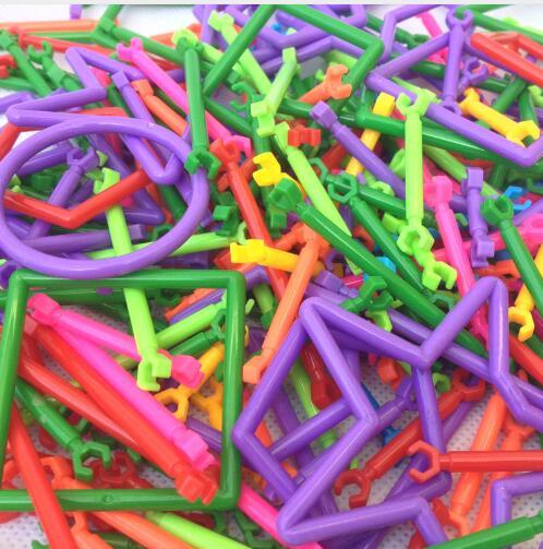 Assembled Building Blocks DIY Smart Stick Plastic Blocks Imagination Creativity Educational Learning Toys