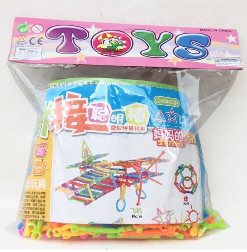 Assembled Building Blocks DIY Smart Stick Plastic Blocks Imagination Creativity Educational Learning Toys